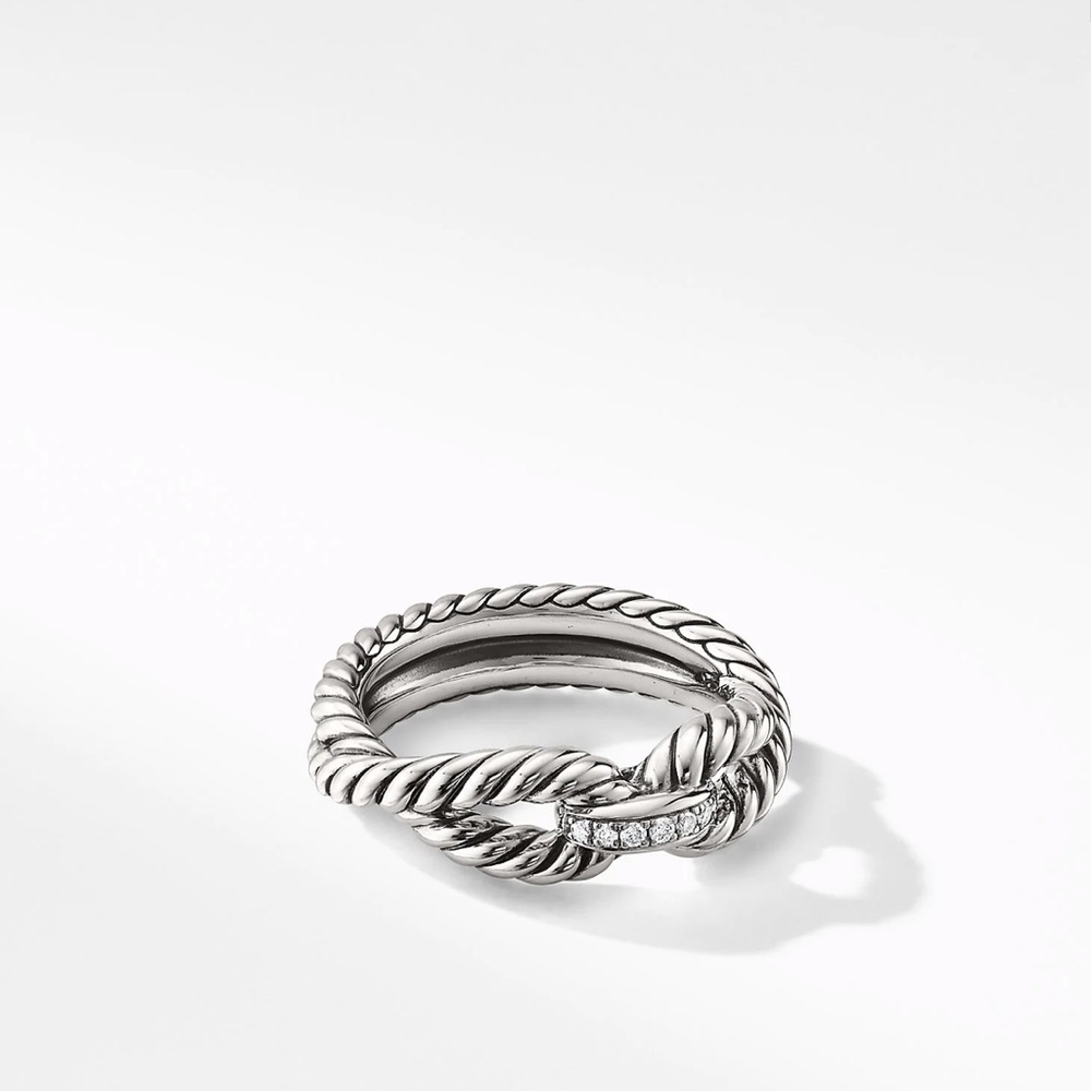 David Yurman Cable Loop Ring with Diamonds